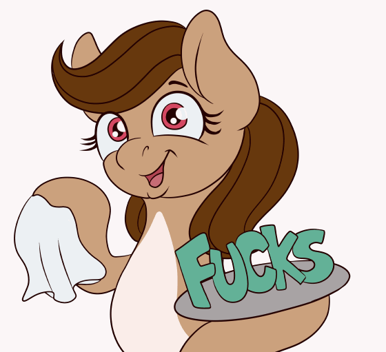 Size: 560x511 | Tagged: animated, artist:askamberfawn, derpibooru import, funny, magic trick, no fucks, oc, oc:amber fawn, simple background, suggestive, swearing, unofficial characters only, vulgar