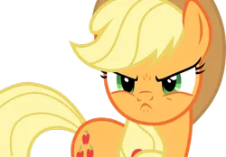 Size: 1024x714 | Tagged: angry, applejack, artist:mortris, derpibooru import, no second prances, safe, simple background, solo, transparent background, vector