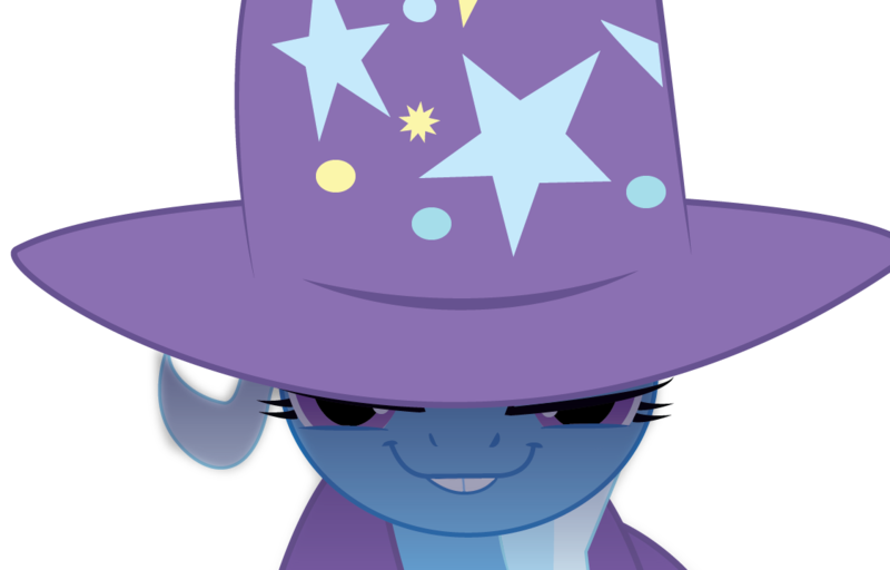 Size: 1124x720 | Tagged: safe, artist:jongoji245, derpibooru import, edit, editor:reb4ham, trixie, pony, unicorn, no second prances, bucktooth, faic, female, kubrick stare, mare, simple background, solo, transparent background, trixie's glare, vector