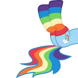 Size: 4000x4000 | Tagged: artist:nxzc88, clothes, derpibooru import, female, flank, plot, rainbow dash, rainbow socks, show accurate, simple background, socks, solo, solo female, striped socks, suggestive, transparent background