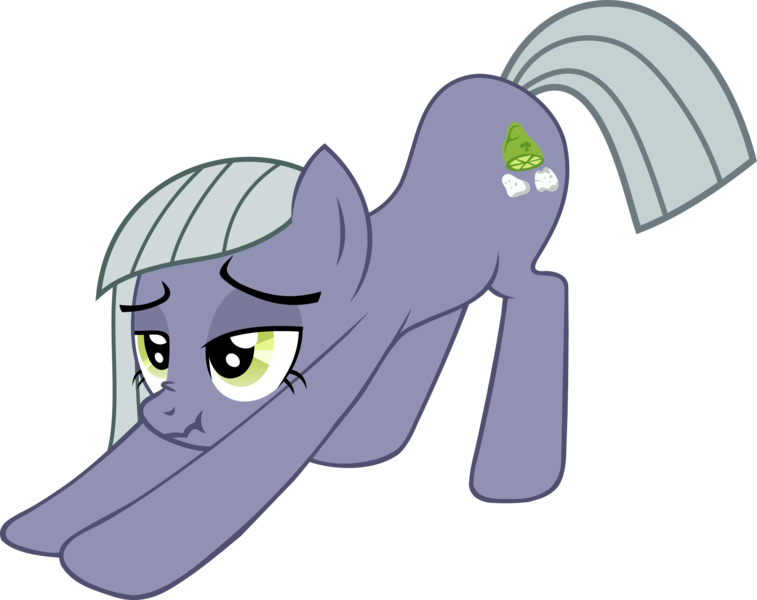 Size: 3000x2377 | Tagged: safe, derpibooru import, limestone pie, earth pony, pony, female, iwtcird, mare, meme, scrunchy face, simple background, solo, stretching, transparent background, vector