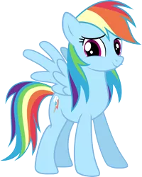 Size: 2500x3124 | Tagged: safe, artist:nxzc88, derpibooru import, rainbow dash, pegasus, pony, /mlp/, alternate hairstyle, cute, dashabetes, double mane, female, mare, mullet, show accurate, simple background, solo, transparent background, vector