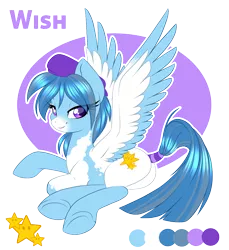 Size: 950x1038 | Tagged: suggestive, artist:peridotkitty, derpibooru import, oc, oc:wish, unofficial characters only, pegasus, pony, bedroom eyes, cap, cutie mark, female, grin, hat, hooves, mare, purple eyes, raised tail, stars, tail, tail wrap, wings