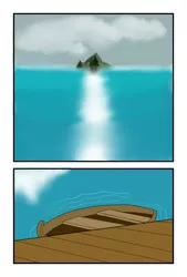 Size: 1280x1899 | Tagged: artist:facade, boat, comic:stalwart silence, derpibooru import, island, no pony, safe