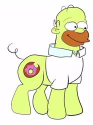 Size: 294x395 | Tagged: artist needed, derpibooru import, homer simpson, ponified, safe, simple background, solo, source needed, the simpsons, white background