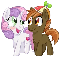 Size: 875x827 | Tagged: artist:bloodorangepancakes, button mash, cutie mark, derpibooru import, exploitable meme, female, male, meme, open mouth, safe, shipping, simple background, straight, sweetie belle, sweetiemash, the cmc's cutie marks, transparent background