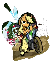 Size: 4500x5400 | Tagged: absurd resolution, applejack, artist:animation100, clothes, derpibooru import, looking at you, mares of harmony, motorcycle, safe, solo, sweet apple acres