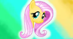 Size: 1366x728 | Tagged: safe, artist:gaelledragons, derpibooru import, fluttershy, bust, portrait, solo