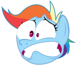 Size: 4767x4144 | Tagged: absurd resolution, artist:sketchmcreations, dat face, derpibooru import, faic, frown, gritted teeth, inkscape, no second prances, rainbow dash, rainbow dash is best facemaker, safe, shocked, simple background, solo, transparent background, vector