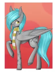 Size: 2550x3300 | Tagged: safe, artist:noodlefreak88, derpibooru import, oc, unofficial characters only, pegasus, pony, clothes, scarf, solo, speedpaint, youtuber