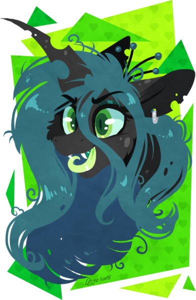 Size: 623x954 | Tagged: safe, artist:tenebristayga, derpibooru import, queen chrysalis, changeling, changeling queen, bust, female, fluffy, portrait, simple background, solo, tongue out, transparent background