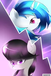 Size: 2000x3000 | Tagged: safe, artist:papibabidi, derpibooru import, octavia melody, vinyl scratch, earth pony, pony, unicorn, duo, female, mare