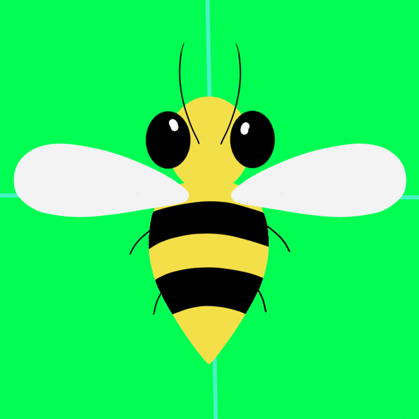 Size: 800x800 | Tagged: animated, artist:bsting, bee, derpibooru import, flying, safe, solo, stinger