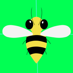 Size: 800x800 | Tagged: animated, artist:bsting, bee, derpibooru import, flying, safe, solo, stinger