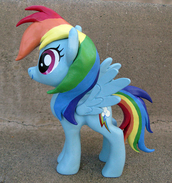 Size: 665x706 | Tagged: safe, artist:lostinthetrees, derpibooru import, rainbow dash, craft, figure, photo, solo