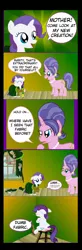 Size: 696x2118 | Tagged: artist:thebuckneighkid, comic, cookie crumbles, derpibooru import, dumb fabric, filly rarity, hairbrush, mother and daughter, punishment, rarity, safe, source needed, spanking, time out