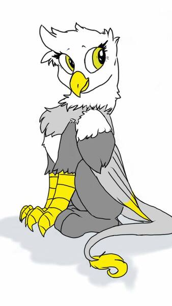 Size: 720x1280 | Tagged: safe, artist:ivory crescent, derpibooru import, oc, oc:flanker, unofficial characters only, gryphon, colored, digital art, solo