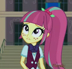 Size: 703x674 | Tagged: safe, derpibooru import, screencap, sour sweet, equestria girls, friendship games, cute, discovery family logo, solo, sourbetes