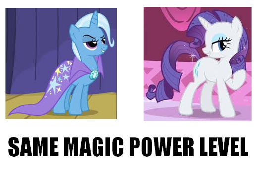 Size: 517x352 | Tagged: safe, derpibooru import, rarity, trixie, pony, unicorn, comparison, female, mare, simple background, white background