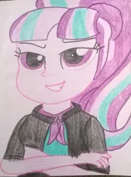 Size: 1281x1727 | Tagged: safe, artist:toyminator900, derpibooru import, starlight glimmer, equestria girls, equestria girls-ified, solo, traditional art