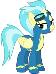 Size: 2000x2600 | Tagged: safe, artist:cheezedoodle96, derpibooru import, misty fly, pony, newbie dash, .svg available, bedroom eyes, female, looking at you, mare, simple background, smiling, solo, svg, transparent background, vector, wonderbolts, wonderbolts uniform