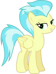 Size: 2000x2600 | Tagged: safe, artist:cheezedoodle96, derpibooru import, misty fly, pony, newbie dash, .svg available, bedroom eyes, female, looking at you, mare, simple background, solo, svg, transparent background, vector, wonderbolts