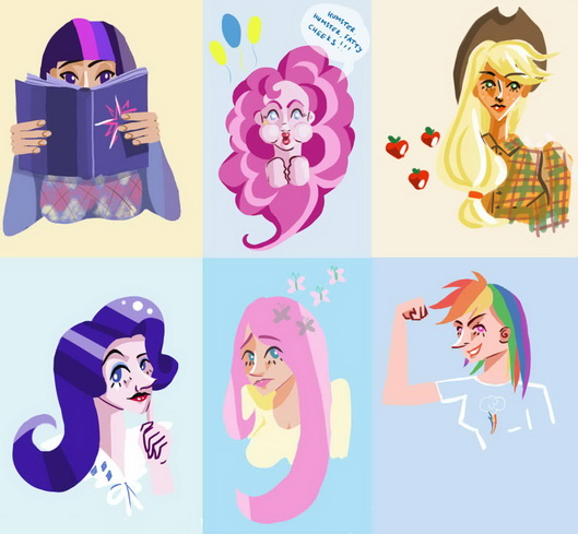 Size: 529x489 | Tagged: applejack, artist:mlp-fap-art, book, derpibooru import, fluttershy, human, humanized, mane six, pinkie pie, rainbow dash, rarity, safe, twilight sparkle