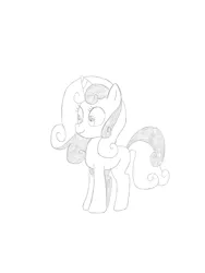 Size: 960x1280 | Tagged: artist:pentrig, cute, derpibooru import, monochrome, older, safe, simple background, sketch, solo, sweetie belle, white background