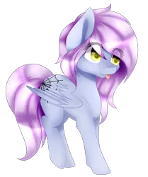 Size: 2308x2761 | Tagged: safe, artist:itsizzybel, derpibooru import, oc, oc:windy spirit, unofficial characters only, pegasus, pony, cute, simple background, solo, standing, tongue out, transparent background