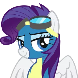 Size: 4000x4000 | Tagged: safe, artist:hantz, derpibooru import, edit, rarity, pegasus, pony, newbie dash, absurd resolution, pegasus rarity, race swap, rainbow fash, simple background, solo, transparent background, vector, wonderbolts uniform