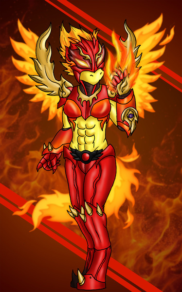 Size: 1138x1826 | Tagged: abs, anthro, armor, artist:kamenriderpegasus, corrupted, derpibooru import, female, fire, kaijin, kamen rider, kamen rider double, kamen rider w, monster, safe, solo, spitfiery, spitfire, spread wings, unguligrade anthro