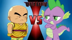 Size: 1920x1080 | Tagged: death battle, derpibooru import, dragon ball z, exploitable meme, krillin, meme, safe, spike