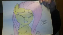 Size: 1280x720 | Tagged: artist:dcdavid28, derpibooru import, fluttershy, safe, solo, traditional art