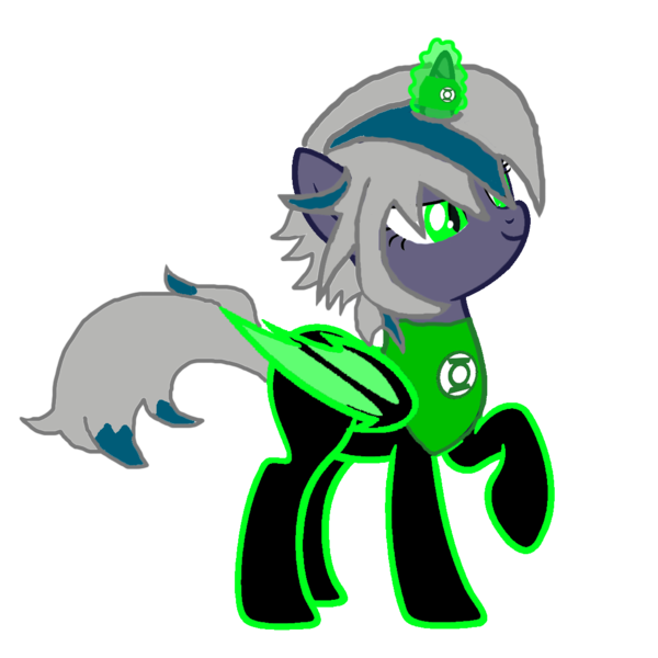 Size: 1152x1152 | Tagged: safe, artist:lr-studios, artist:motownwarrior01, artist:pegasski, derpibooru import, oc, oc:elizabat stormfeather, unofficial characters only, bat pony, bat pony unicorn, pony, crossover, dc comics, green lantern, green lantern (comic), green lantern corps, horn ring, parody, simple background, solo, transparent background