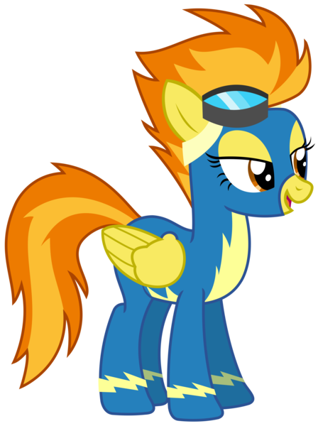 Size: 2400x3213 | Tagged: safe, artist:sketchmcreations, derpibooru import, spitfire, newbie dash, goggles, inkscape, open mouth, simple background, sly, solo, transparent background, vector, wonderbolts uniform