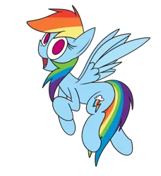 Size: 540x592 | Tagged: artist:mr. rottson, derpibooru import, flying, open mouth, rainbow dash, safe, simple background, solo, transparent background