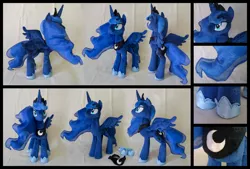 Size: 4318x2918 | Tagged: absurd resolution, artist:tsand106, cute, derpibooru import, irl, lunabetes, photo, plushie, princess luna, safe, smiling, solo, spread wings