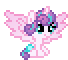 Size: 68x60 | Tagged: safe, artist:botchan-mlp, derpibooru import, princess flurry heart, alicorn, pony, the crystalling, animated, baby, baby pony, cute, desktop ponies, diaper, female, filly, flurrybetes, foal, pixel art, simple background, solo, spread wings, transparent background, wings