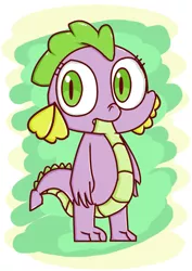 Size: 2024x2866 | Tagged: artist:chiptunebrony, awkward, barb, barbabetes, confused, cute, derpibooru import, funny, looking at you, pokehidden, pokehidden style, rule 63, rule63betes, safe, solo, spike, story, style emulation