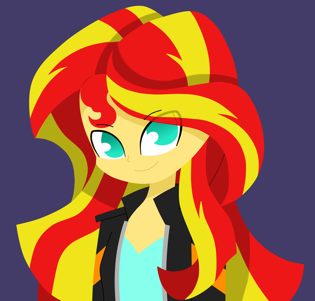 Size: 1924x1836 | Tagged: safe, artist:strawhatcrew96, derpibooru import, sunset shimmer, equestria girls, cute, shimmerbetes, simple background, solo