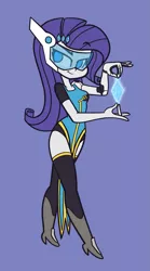 Size: 833x1500 | Tagged: safe, artist:khuzang, derpibooru import, rarity, equestria girls, crossover, overwatch, solo, symmetra