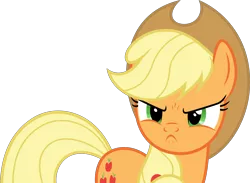 Size: 5000x3664 | Tagged: absurd resolution, angry, applejack, applejack is not amused, artist:dashiesparkle, artist:hawk9mm, cowboy hat, derpibooru import, furious, hat, no second prances, not amused face, ponyscape, safe, simple background, solo, stetson, .svg available, transparent background, unamused, unhapplejack, vector