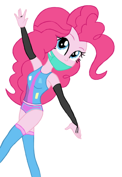 Size: 1303x1881 | Tagged: safe, artist:deannaphantom13, derpibooru import, pinkie pie, equestria girls, bikini bottom, clothes, simple background, solo, tankini, tanktop, transparent background