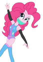 Size: 1303x1881 | Tagged: safe, artist:deannaphantom13, derpibooru import, pinkie pie, equestria girls, bikini bottom, clothes, simple background, solo, tankini, tanktop, transparent background