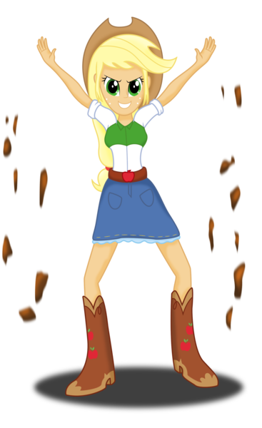 Size: 1942x3174 | Tagged: safe, artist:deannaphantom13, derpibooru import, applejack, equestria girls, avatar the last airbender, crossover, earthbending, simple background, solo, transparent background