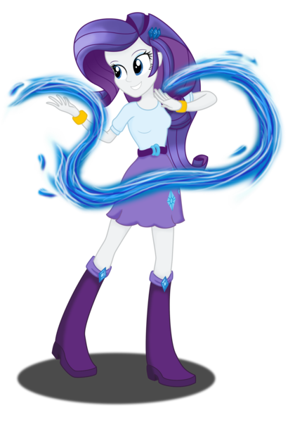 Size: 2656x3792 | Tagged: safe, artist:deannaphantom13, derpibooru import, rarity, equestria girls, avatar the last airbender, bracelet, crossover, hydrokinesis, simple background, solo, transparent background, waterbending