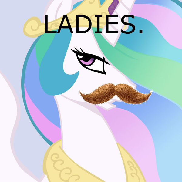 Size: 945x945 | Tagged: derpibooru import, image macro, like a sir, meme, moustache, princess celestia, safe