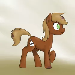 Size: 3000x3000 | Tagged: safe, artist:timsplosion, derpibooru import, oc, oc:riverbed ransom, unofficial characters only, earth pony, pony, catchlights, dirty, gradient background, no pupils, solo