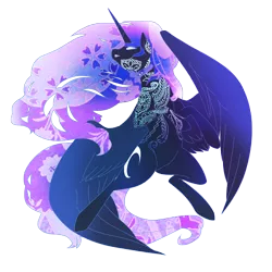 Size: 3500x3500 | Tagged: safe, artist:bigbuxart, derpibooru import, princess luna, pony, bipedal, glowing eyes, open mouth, simple background, solo, spread wings, transparent background