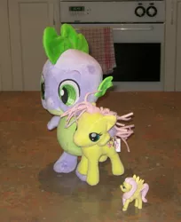 Size: 1595x1952 | Tagged: artist:cheerbearsfan, blind bag, derpibooru import, fluttershy, irl, photo, plushie, safe, self ponidox, spike, toy